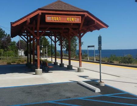 The ferry terminal at Port Kent is a great place for Adirondack birding.