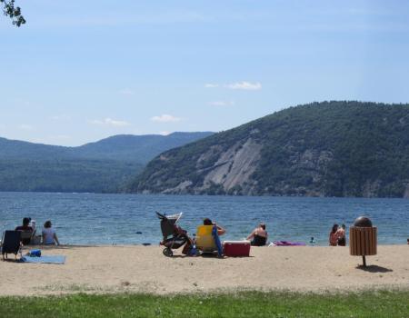 Black Point Beach in Ticonderoga has some of the best views on the lake.