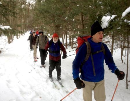 In winter&#44; it's a lovely trek by ski or snowshoe.