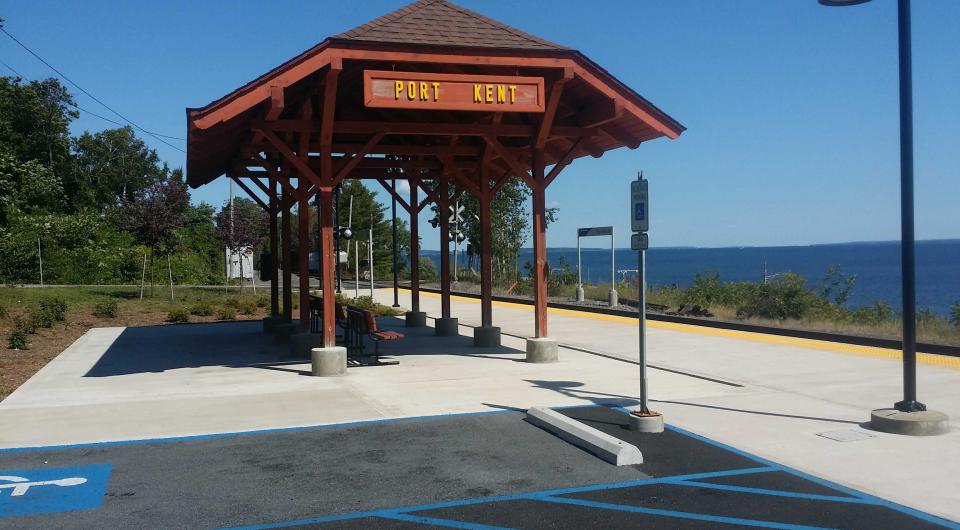 The ferry terminal at Port Kent is a great place for Adirondack birding.