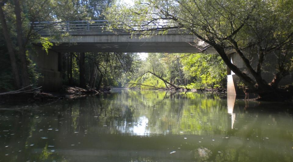 Many great places to fish along the La Chute River.