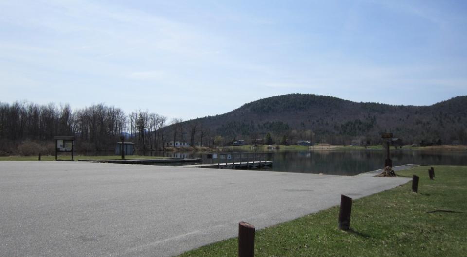 The boat launch for the northern portion of Lake George.