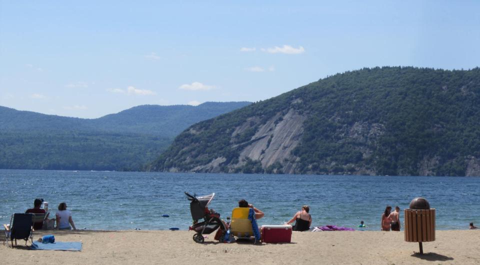 Black Point Beach in Ticonderoga has some of the best views on the lake.