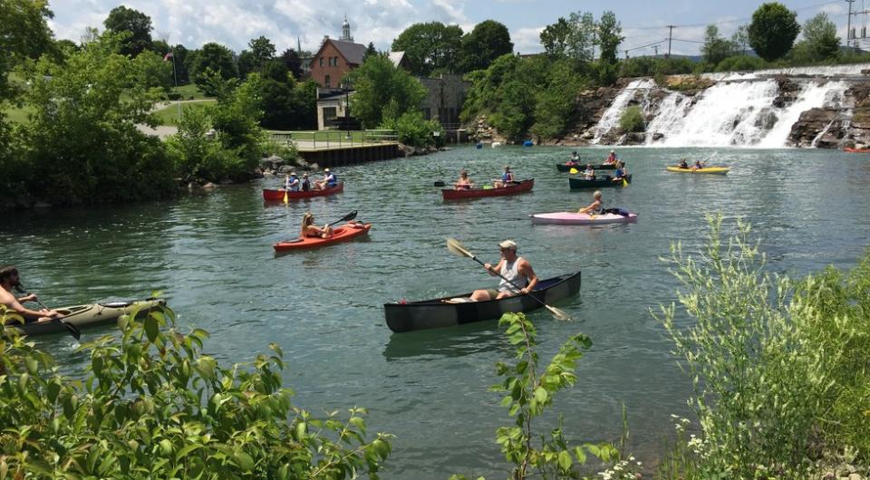 Paddling in the park is a special treat on the La Chute River.