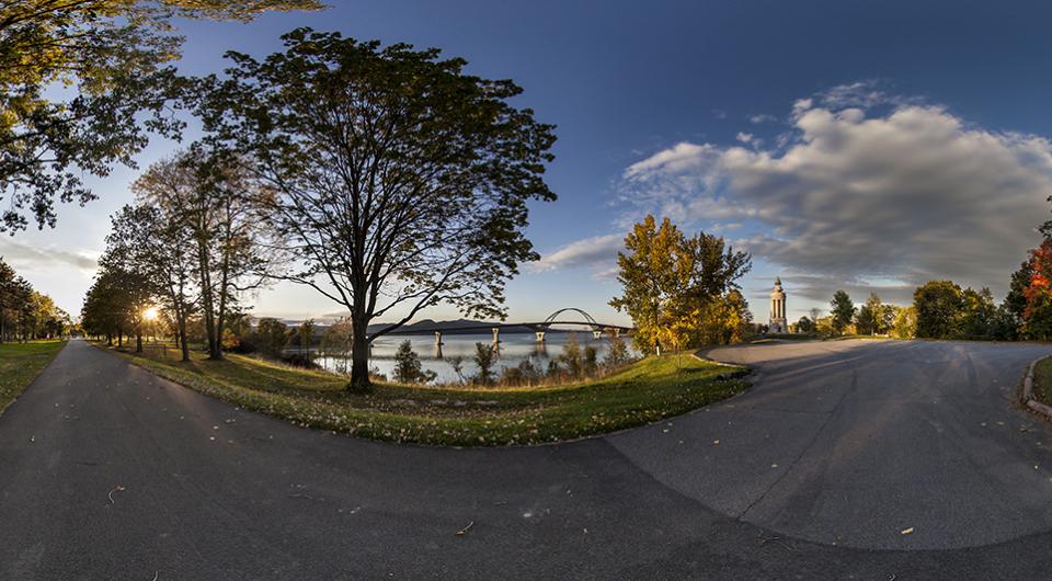 A panoramic view of this lovely area which combines history and recreation.