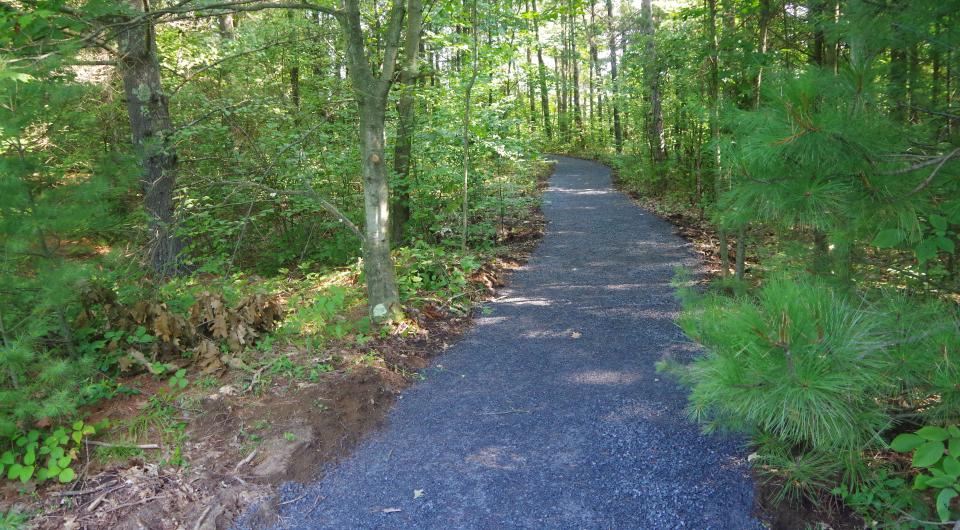 A new trail made of gravel