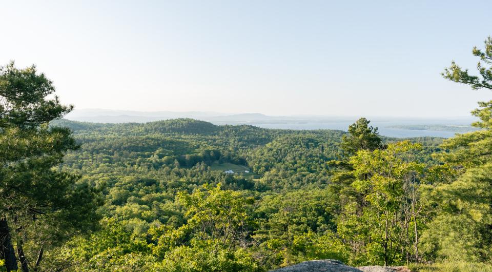 A spring mountain view