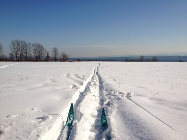 Cross country skiing on the Adirondack Coast