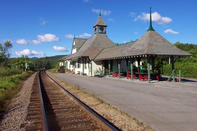 Westport's Depot Theatre and Amtrak train station