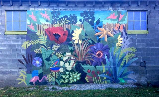 Moriah garden mural