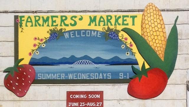 Moriah Farmers Market sign