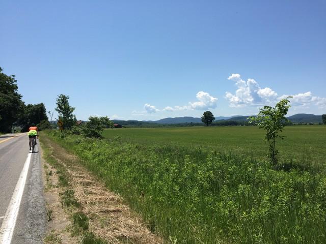 Heading south on Middle Road