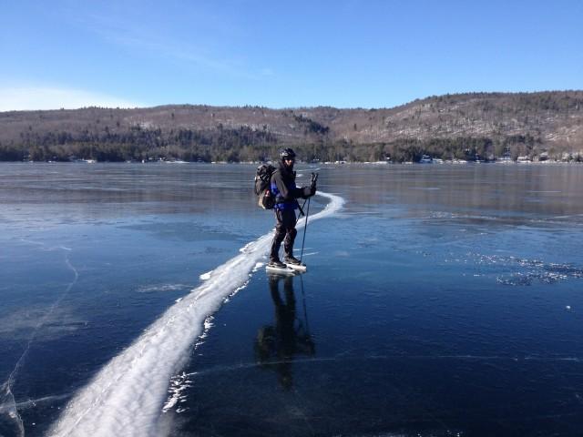 Dan Spada on Lake George near Hague.