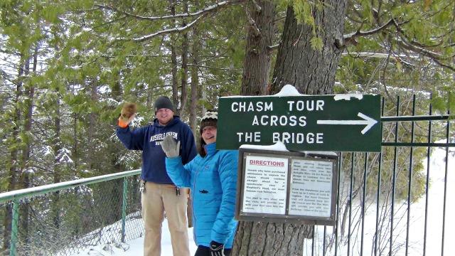 Our guide (left) was knowledgeable and full of interesting stories, while my friend (right) is my go-to person for winter warmth tips.