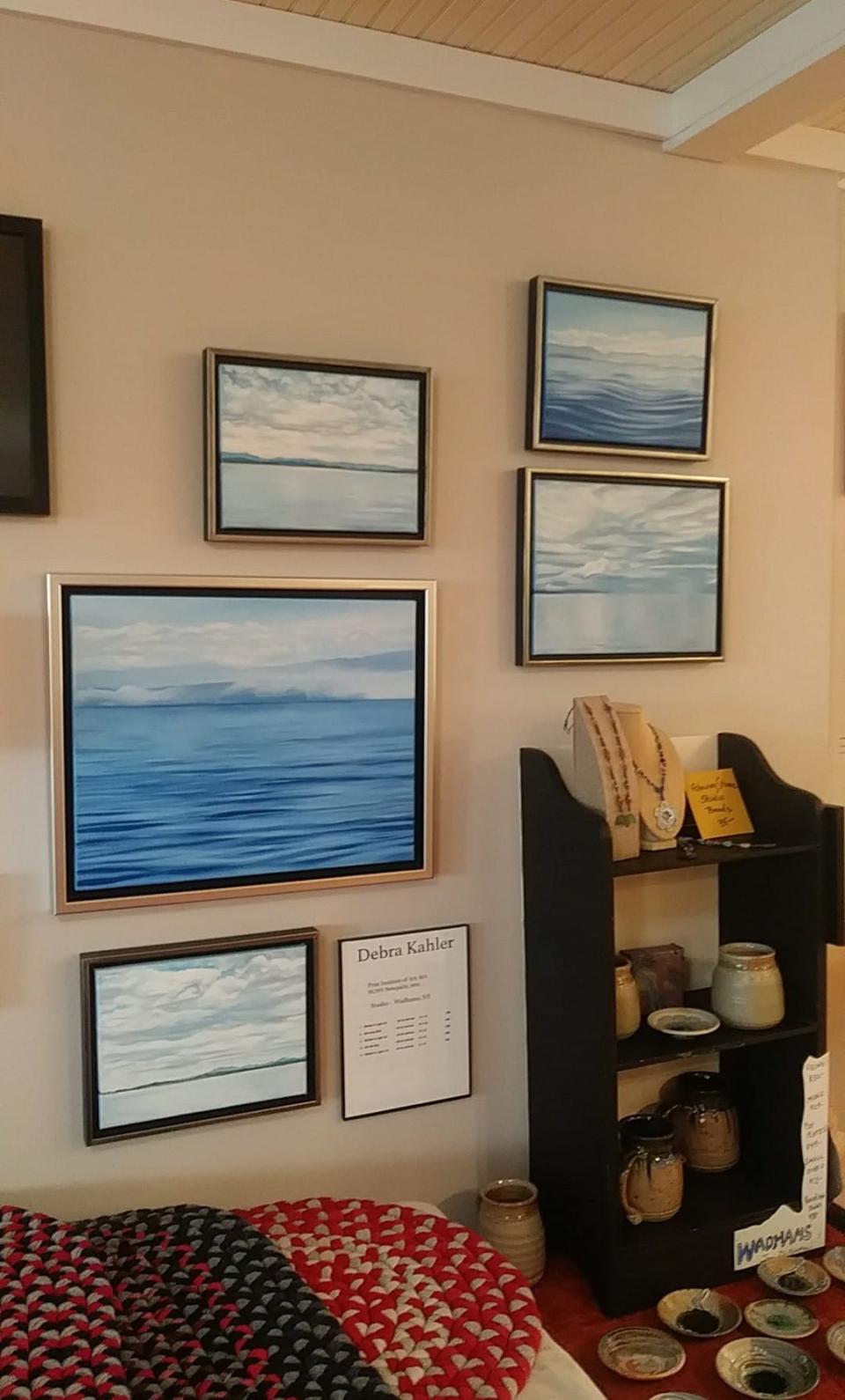 Artwork on display at Ledge Hill Studio Downtown