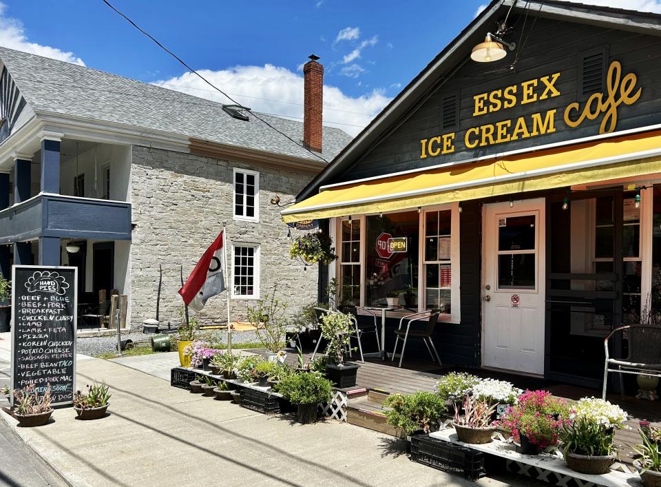 The exterior of an ice cream shop