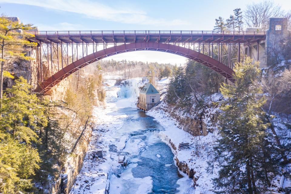 Ausable Chasm rainbow falls