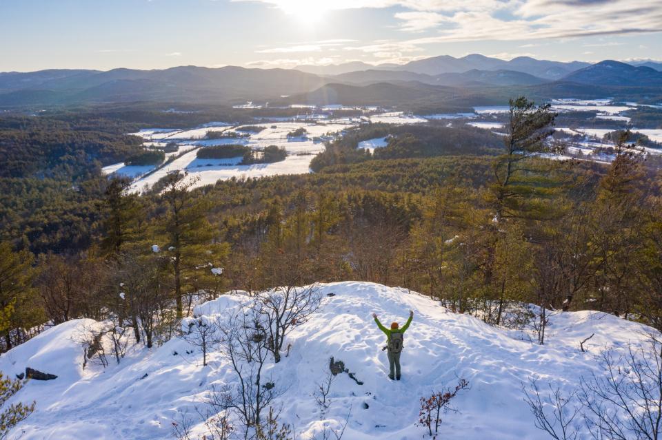 View from the top of coon mountain in the Winter