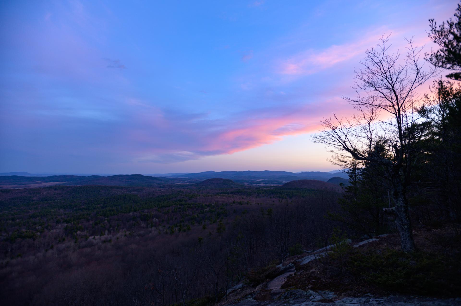 Post-sunset on a short summit