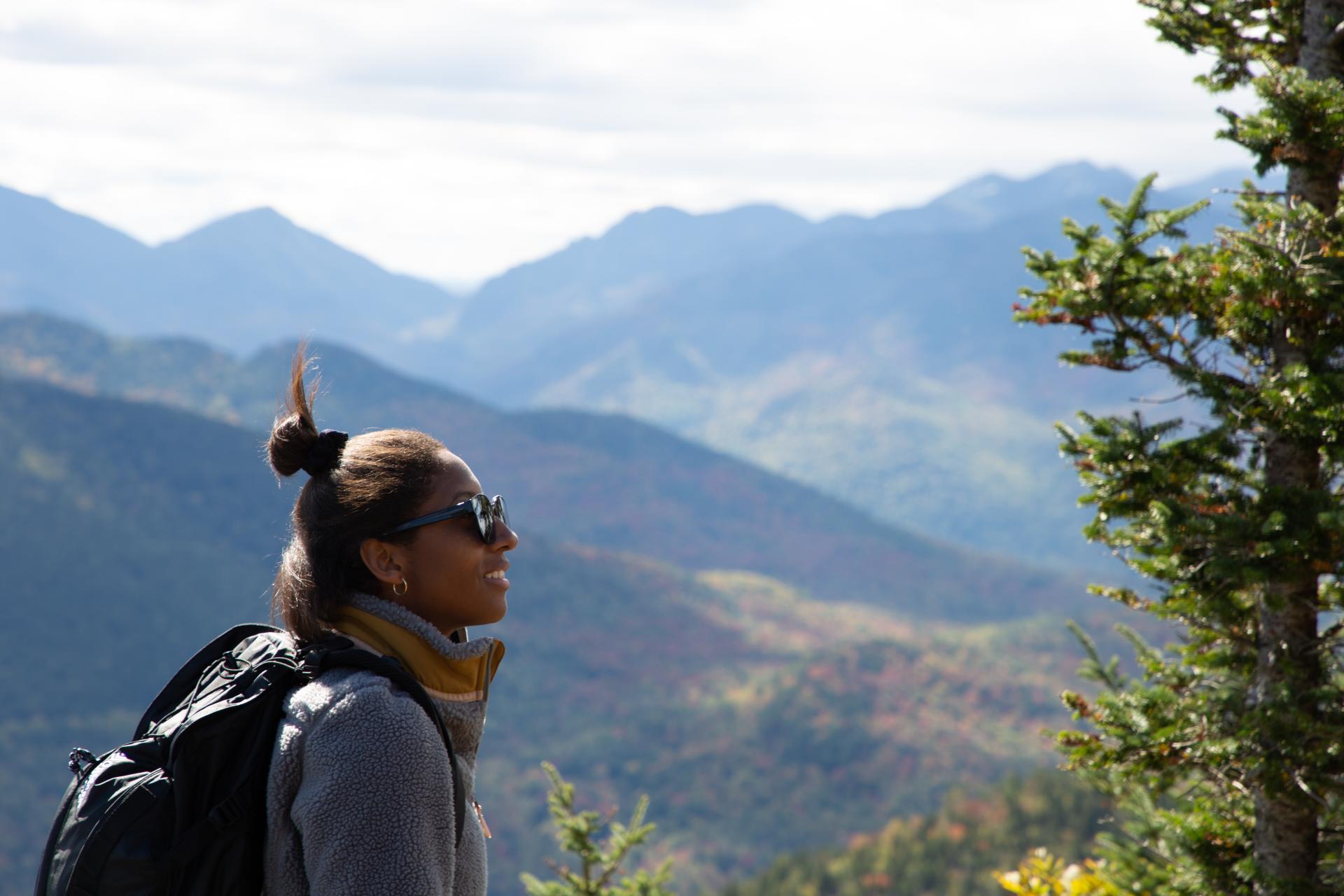 Fall is a great time for mountain climbing.